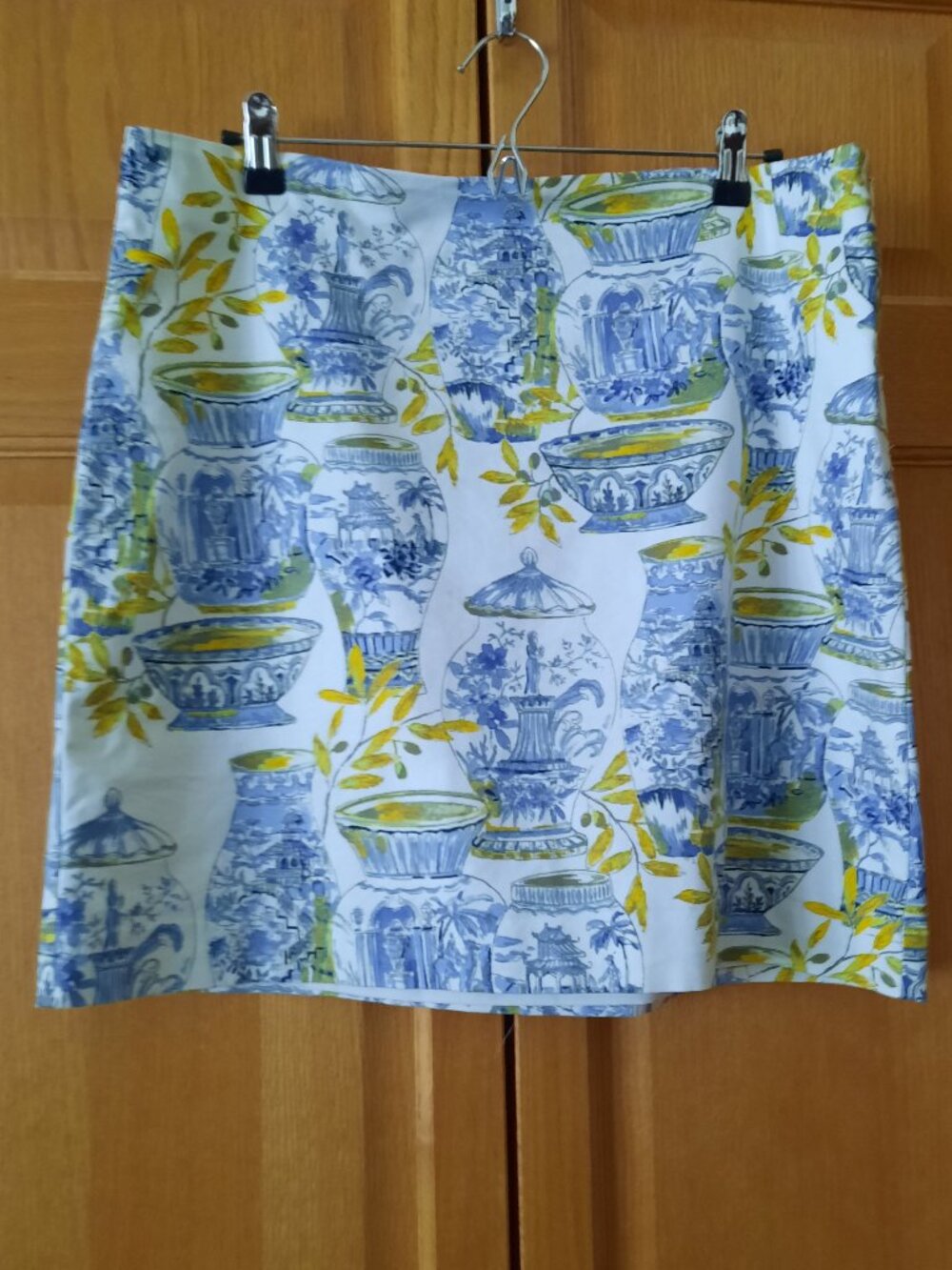 Skirt, Talbots Petites, Ginger Jars Print